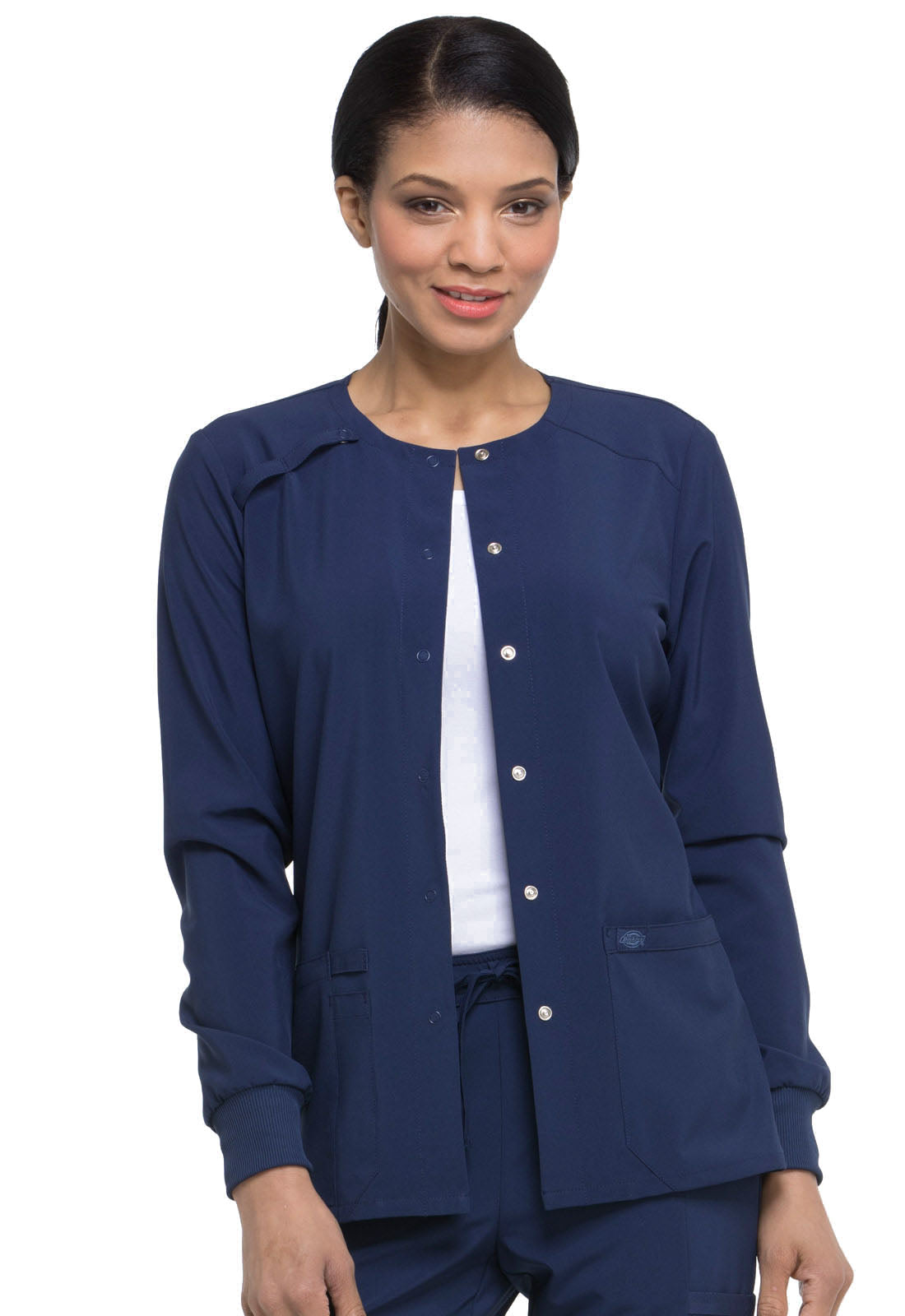 Dickies Essentials Women's Snap Front Scrub Jacket DK305