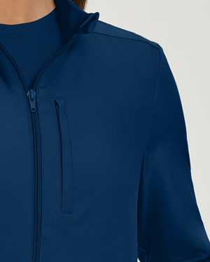 Landau Women's Zipper Track Scrub Jacket LJ700