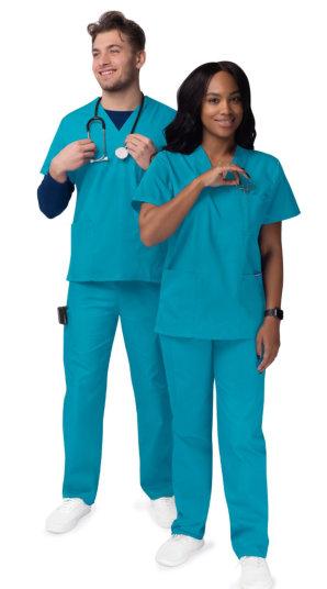 VUIM Combo Lab Coat & Scrub Set Women