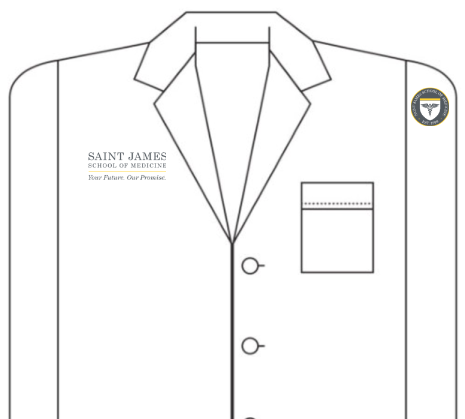 St James 30" Lab Coat CK401 - For St James Affiliates ONLY