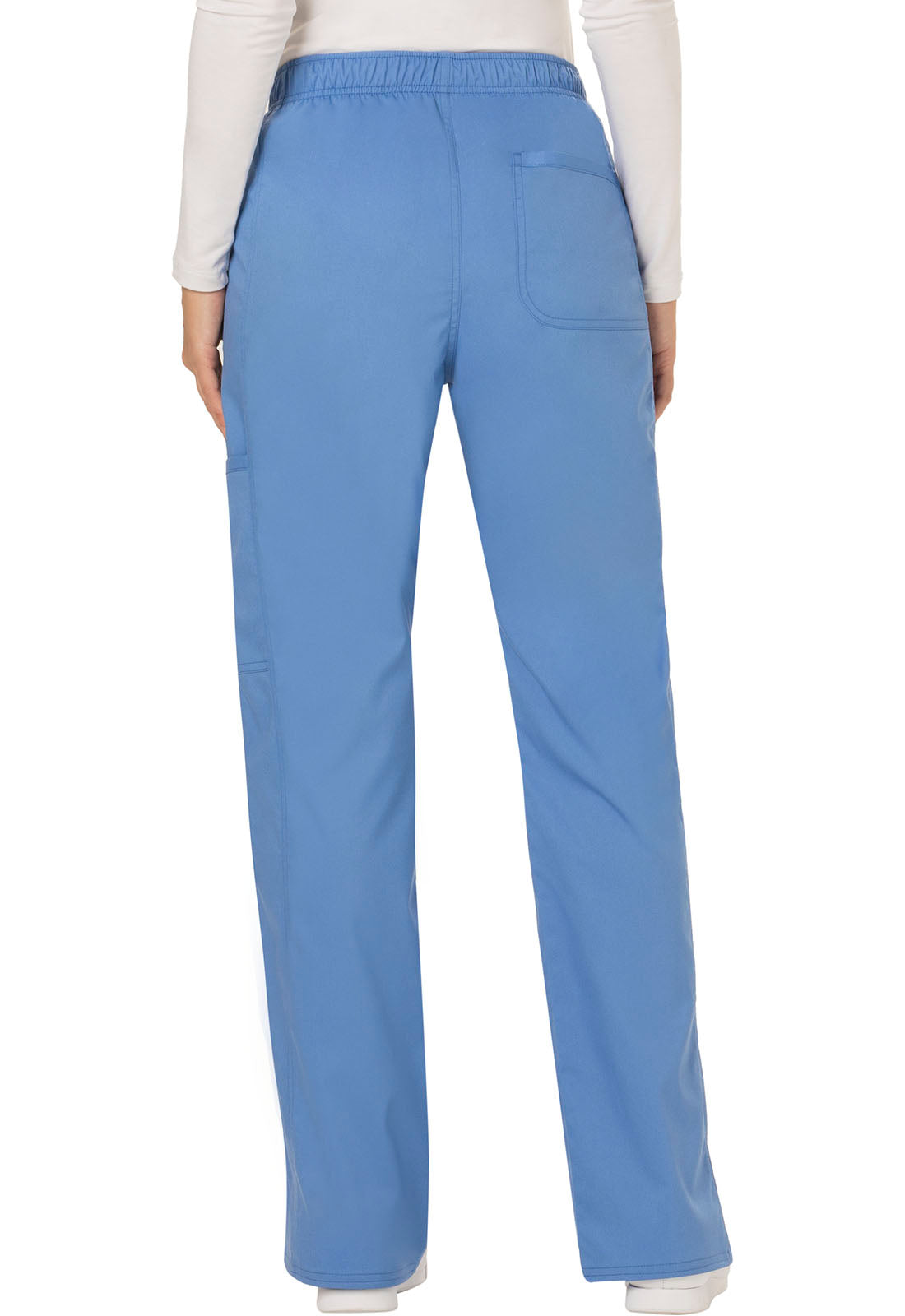 Cherokee Workwear Women's Mid-Rise Cargo Drawstring Pants WW120
