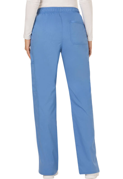 Cherokee Workwear Women's Mid-Rise Cargo Drawstring Pants WW120