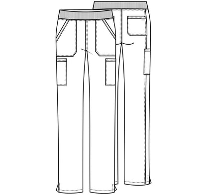 Cherokee Workwear Women's Mid-Rise Cargo Pants WW170