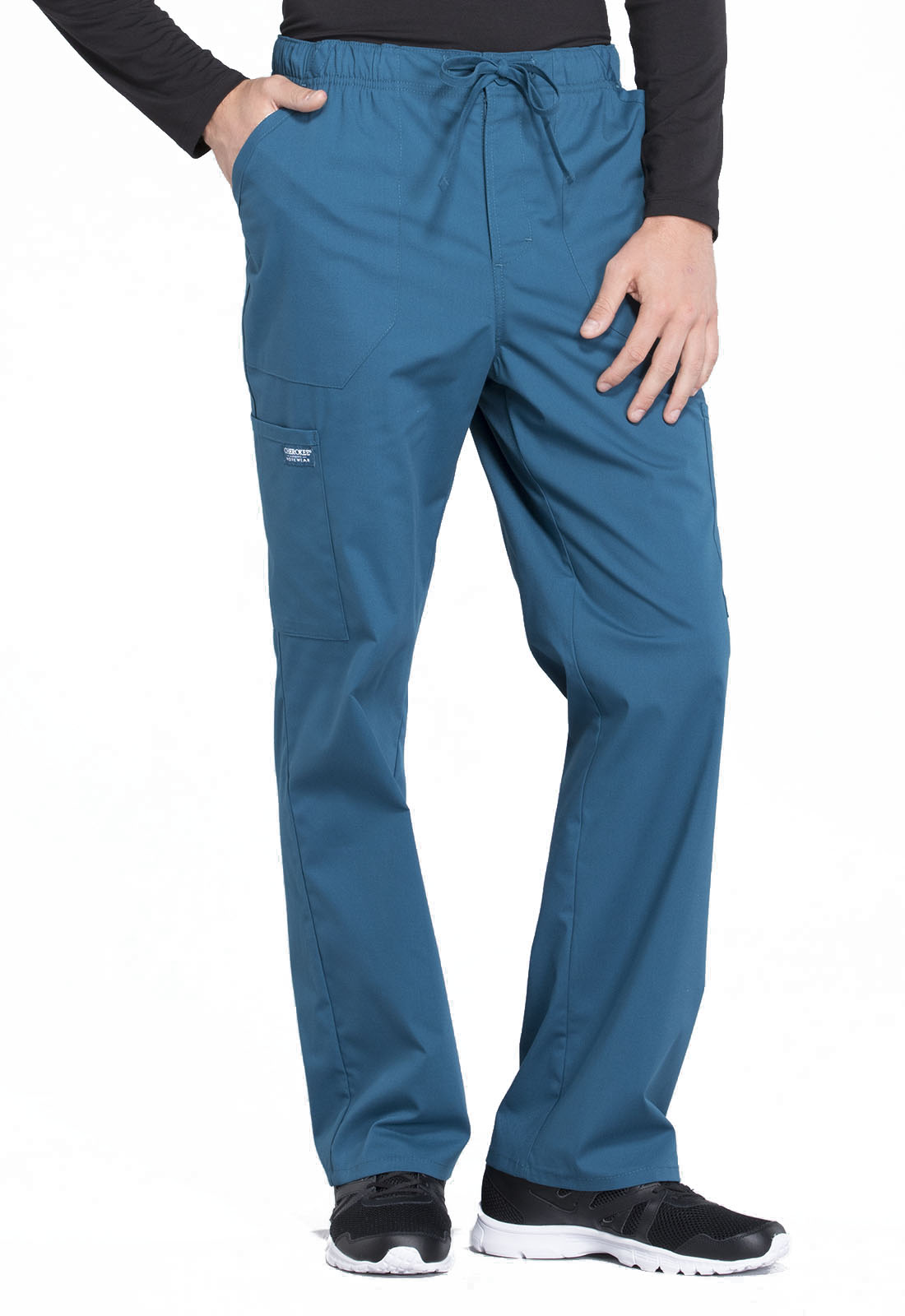 Cherokee Workwear Men's Drawstring Cargo Scrub Pants WW190