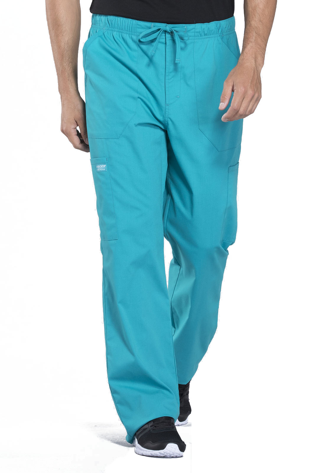 Cherokee Workwear Men's Drawstring Cargo Scrub Pants WW190