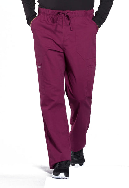 Cherokee Workwear Men's Drawstring Cargo Scrub Pants WW190