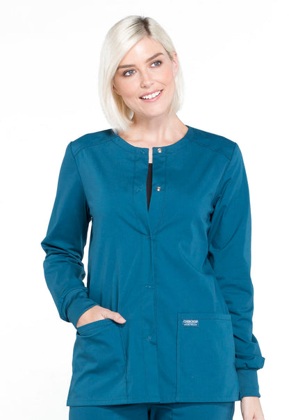 Cherokee Workwear Women's Snap Front Jacket WW340