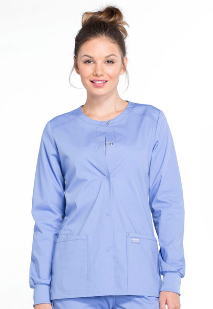 Cherokee Workwear Women's Snap Front Jacket WW340