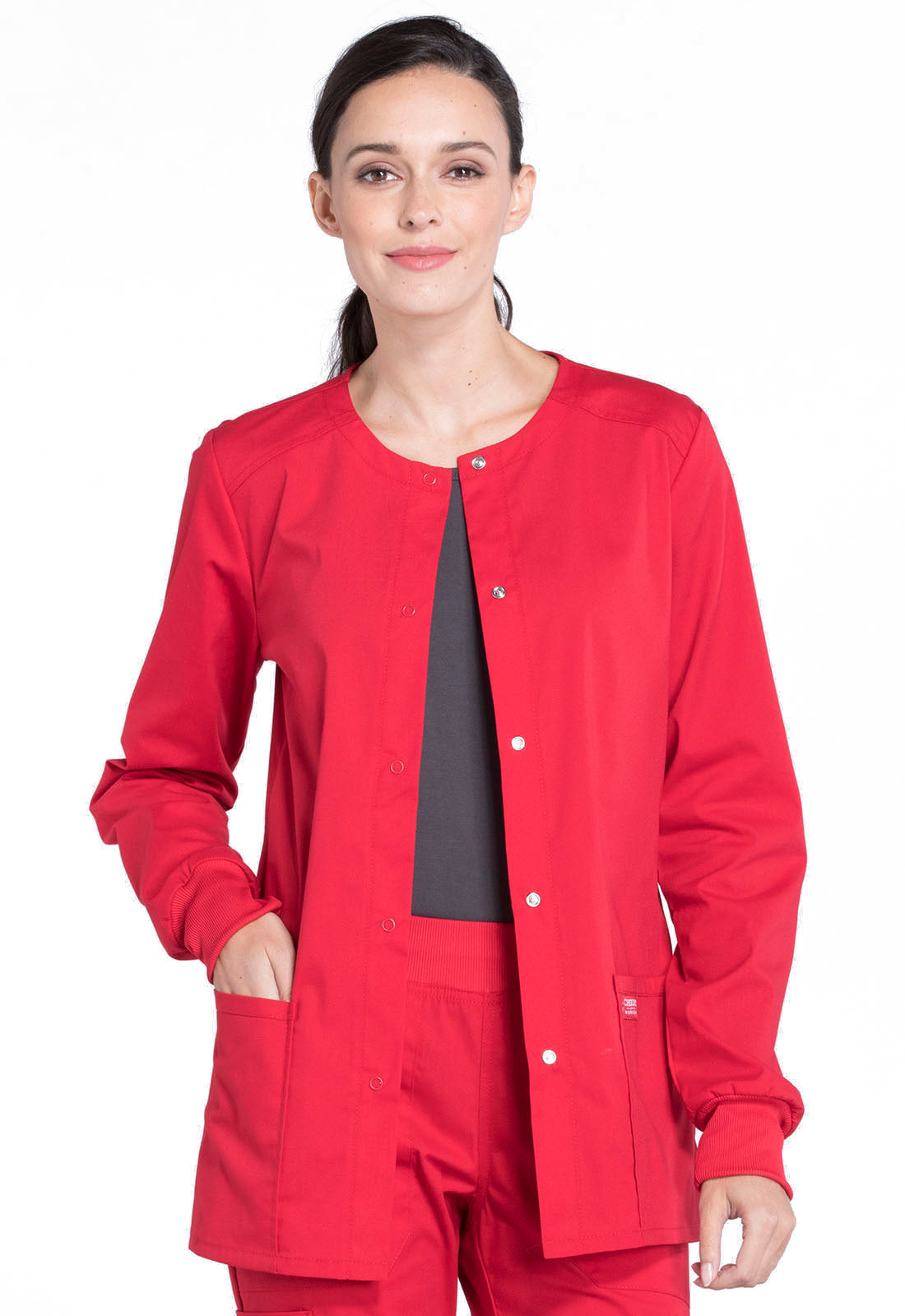 Cherokee Workwear Women's Snap Front Jacket WW340