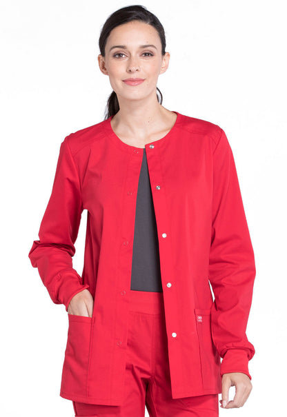 Cherokee Workwear Women's Snap Front Jacket WW340