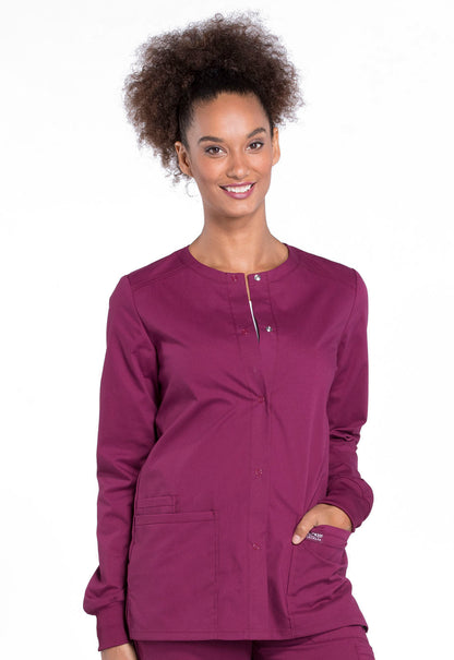 Cherokee Workwear Women's Snap Front Jacket WW340