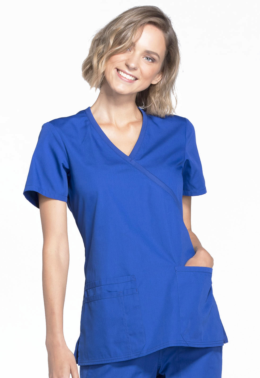 Cherokee Women's Mock Wrap Scrub Top WW650