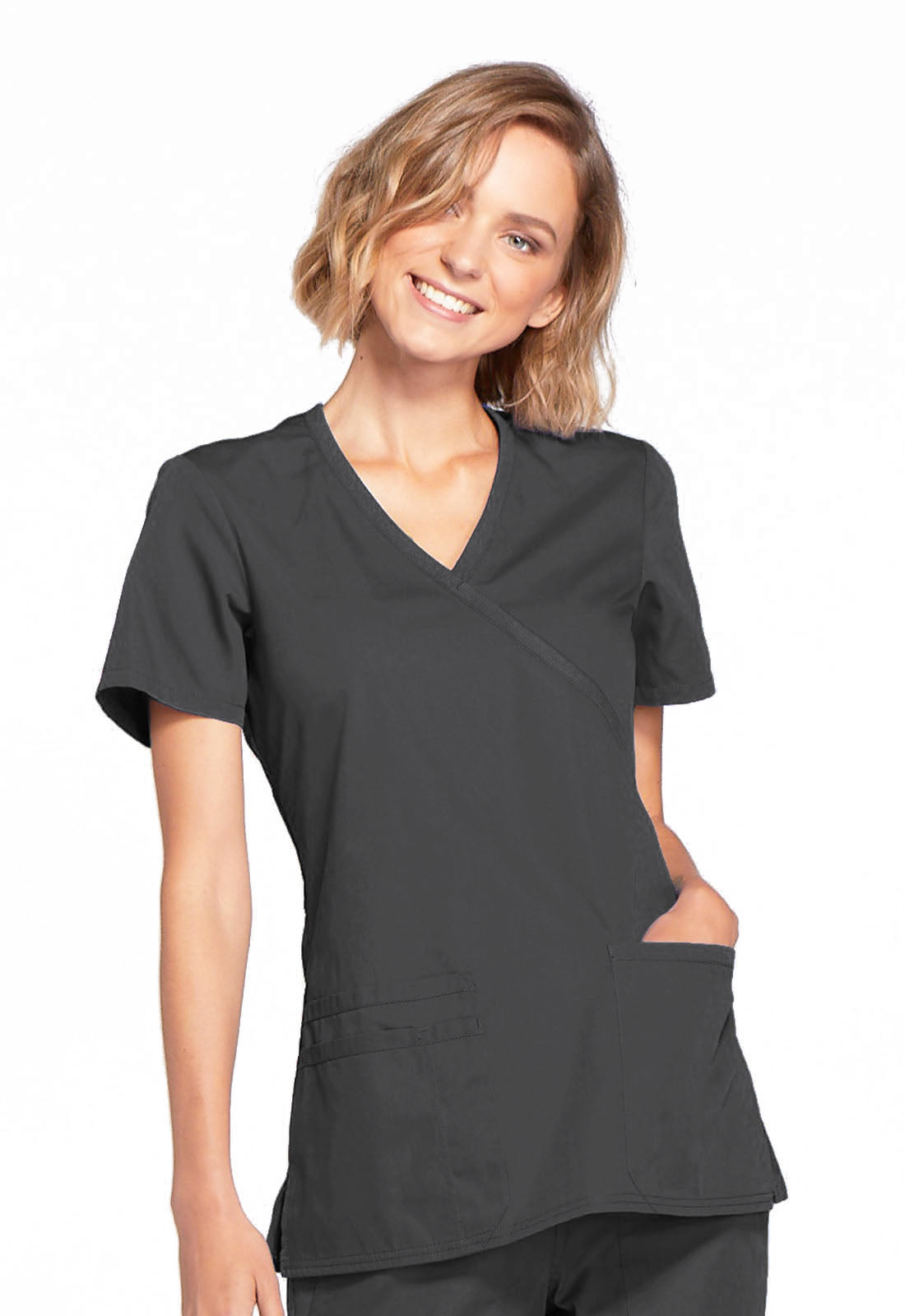 Cherokee Women's Mock Wrap Scrub Top WW650