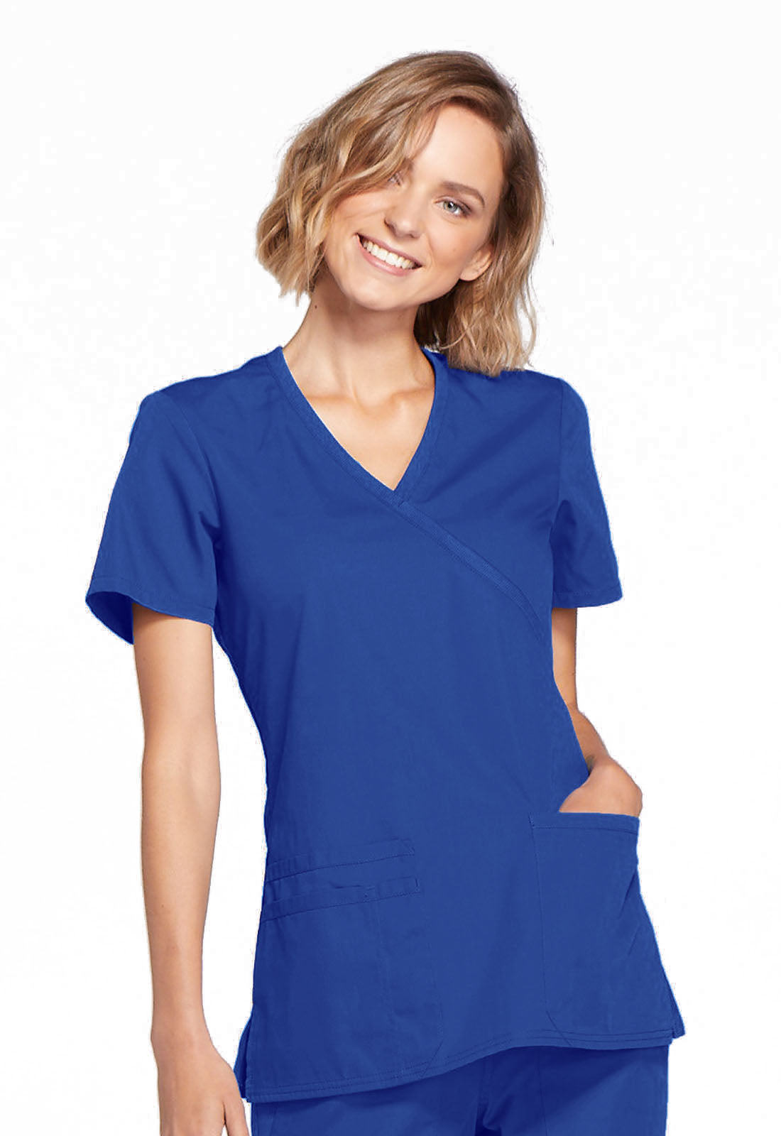 Cherokee Women's Mock Wrap Scrub Top WW650