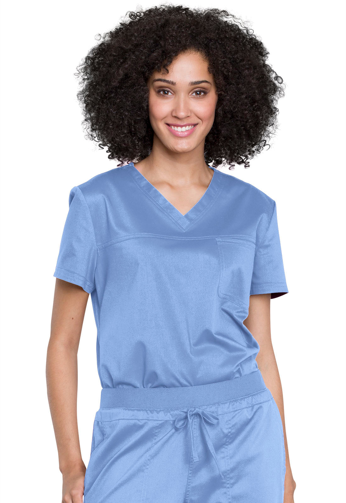 Cherokee Women's V-Neck Tuck-In Solid Scrub Top WW657