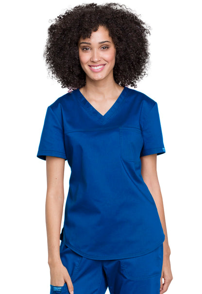 Cherokee Women's V-Neck Tuck-In Solid Scrub Top WW657