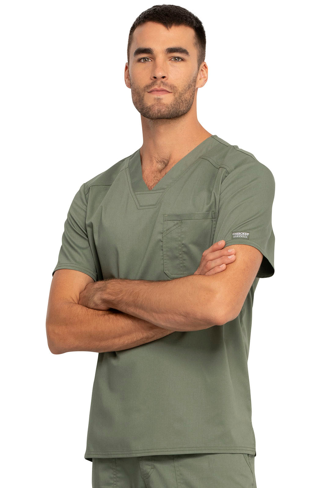 Cherokee Revolution Men's V-Neck Scrub Top WW690