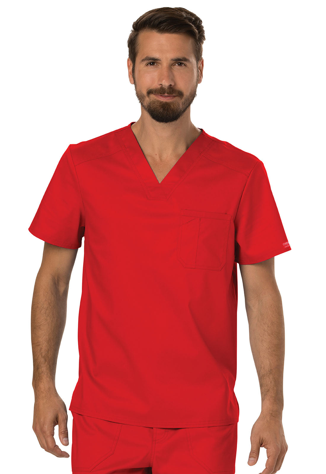 Cherokee Revolution Men's V-Neck Scrub Top WW690
