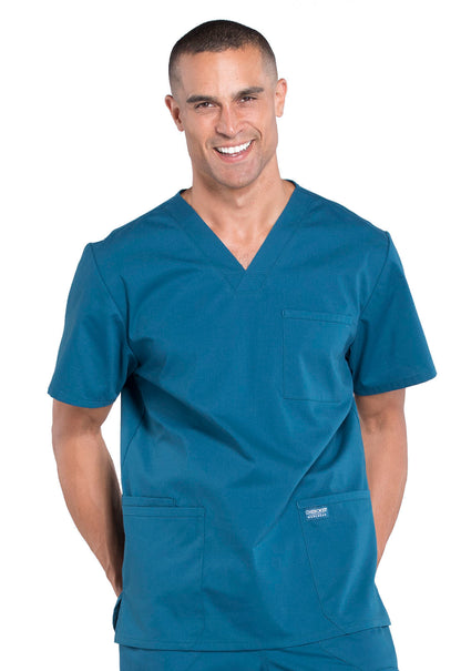 Cherokee Professionals Men's V-Neck Scrub Top WW695