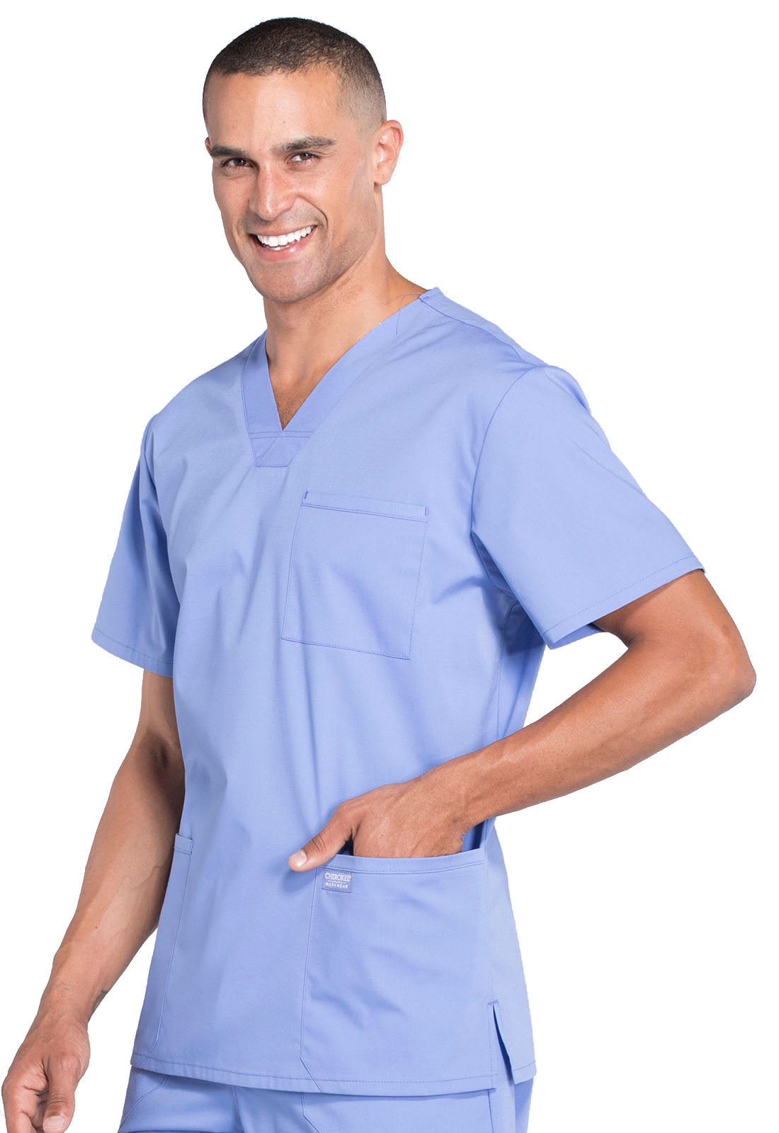 Cherokee Professionals Men's V-Neck Scrub Top WW695