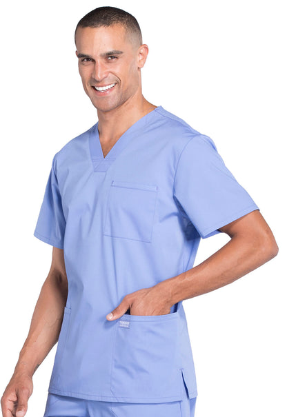 Cherokee Professionals Men's V-Neck Scrub Top WW695