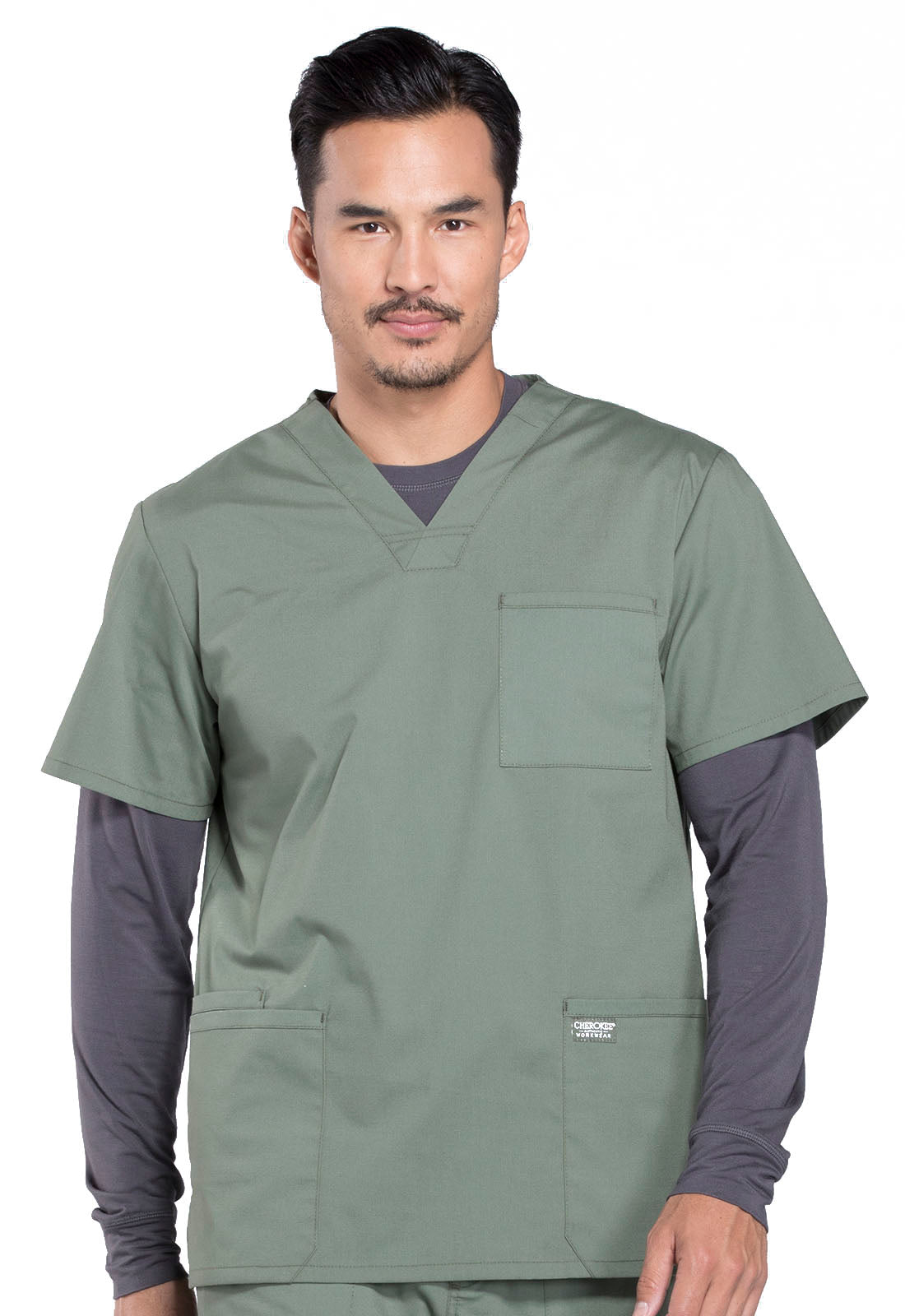Cherokee Professionals Men's V-Neck Scrub Top WW695