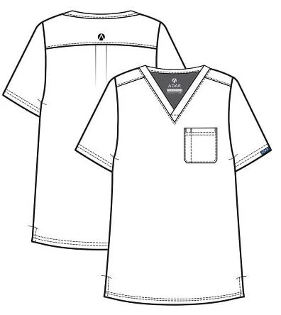 Men's Addition by Adar V Neck Scrub Top A6006