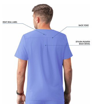 Men's Addition by Adar V Neck Scrub Top A6006
