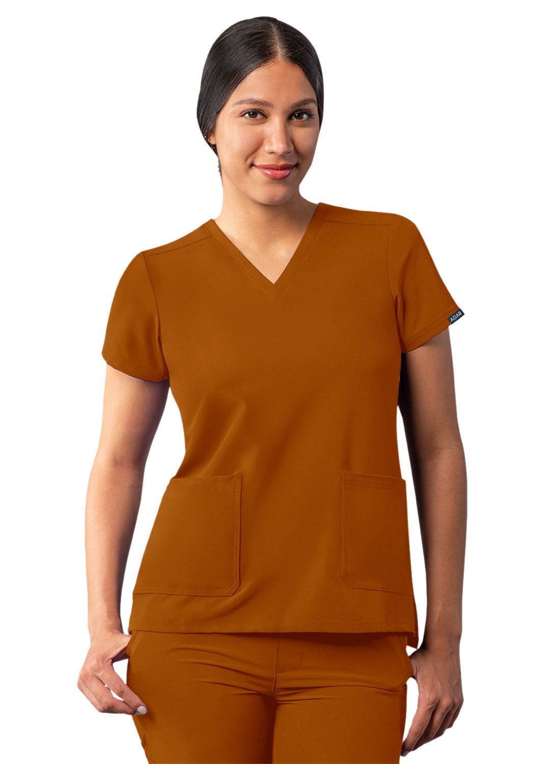 Women's Addition by Adar Modern V-Neck Scrub Top A6008