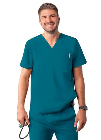 Men's Addition by Adar Modern V Neck Scrub Top A6010