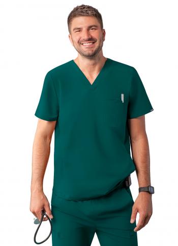 Men's Addition by Adar Modern V Neck Scrub Top A6010