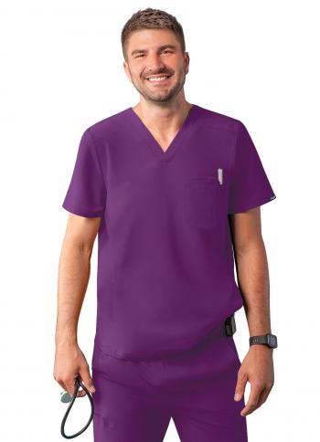 Men's Addition by Adar Modern V Neck Scrub Top A6010