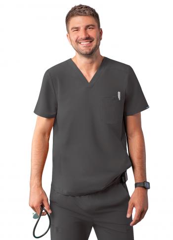 Men's Addition by Adar Modern V Neck Scrub Top A6010