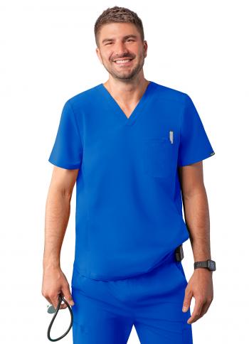 Men's Addition by Adar Modern V Neck Scrub Top A6010