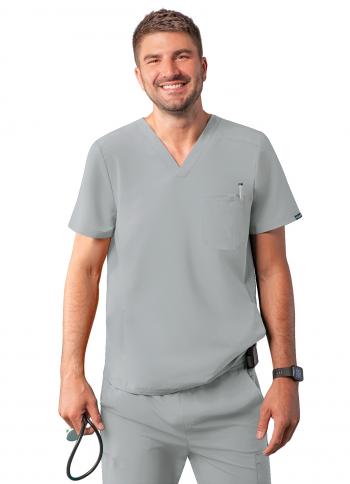 Men's Addition by Adar Modern V Neck Scrub Top A6010