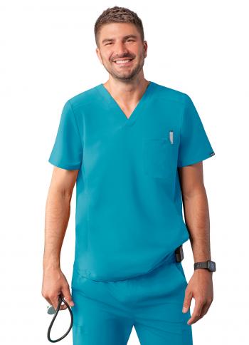 Men's Addition by Adar Modern V Neck Scrub Top A6010