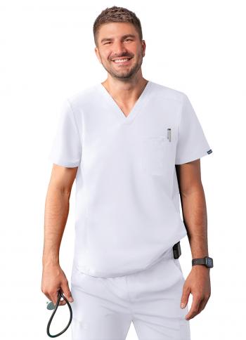 Men's Addition by Adar Modern V Neck Scrub Top A6010