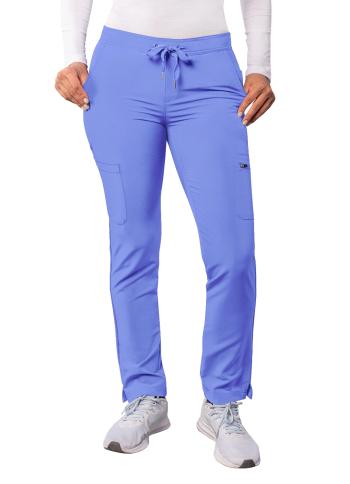 Adar Women's Addition Skinny Cargo Scrub Pant A6104