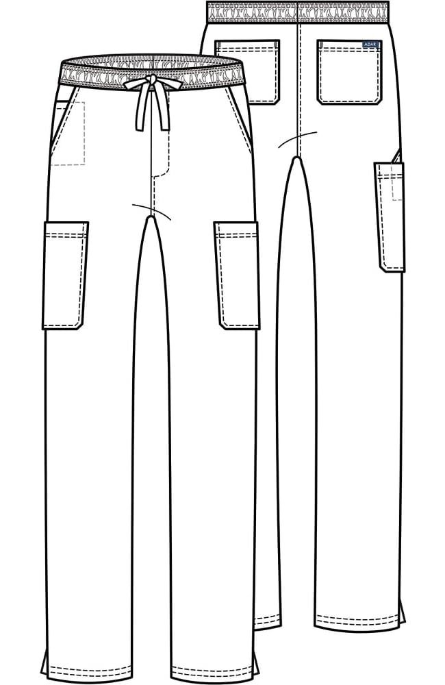 Men's Addition by Adar Slim Cargo Scrub Pant A6106