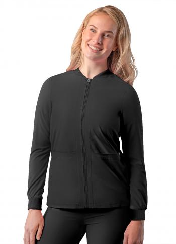 Ladies Addition by Adar Bomber Zipper Scrub Jacket A6200