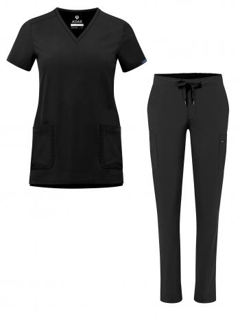 Adar A9200 Scrub Set Black