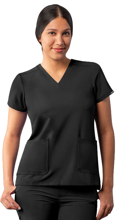 Women's Addition by Adar Modern V-Neck Scrub Top A6008