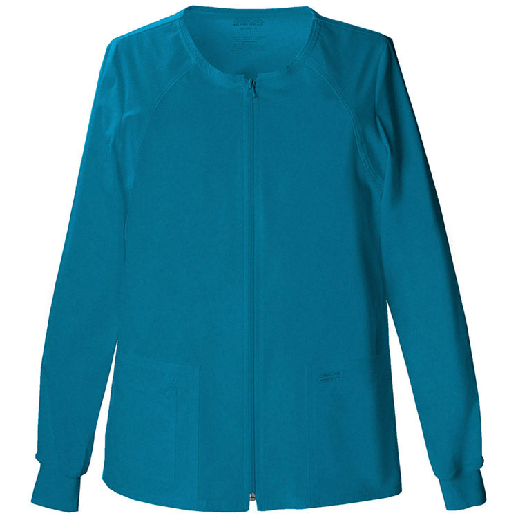 Cherokee Core Stretch Women's Zipper Front Warm Up Jacket 4315