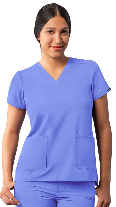 Women's Addition by Adar Modern V-Neck Scrub Top A6008