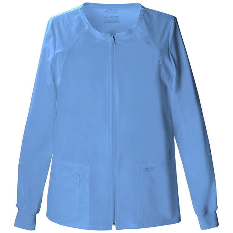 Cherokee Core Stretch Women's Zipper Front Warm Up Jacket 4315
