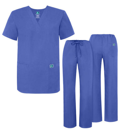 Adar 701 Ceil Blue Scrub Set