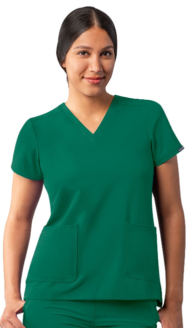 Women's Addition by Adar Modern V-Neck Scrub Top A6008