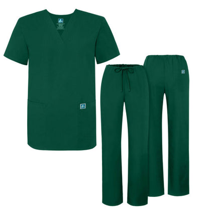 Adar 701 Hunter Green Scrub Set
