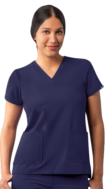 Women's Addition by Adar Modern V-Neck Scrub Top A6008