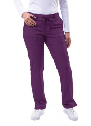 Adar Women's Pro Collection Slim Fit 6 Pocket Scrub Pant P4100